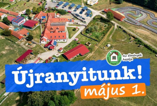 Május elsején újranyitunk!